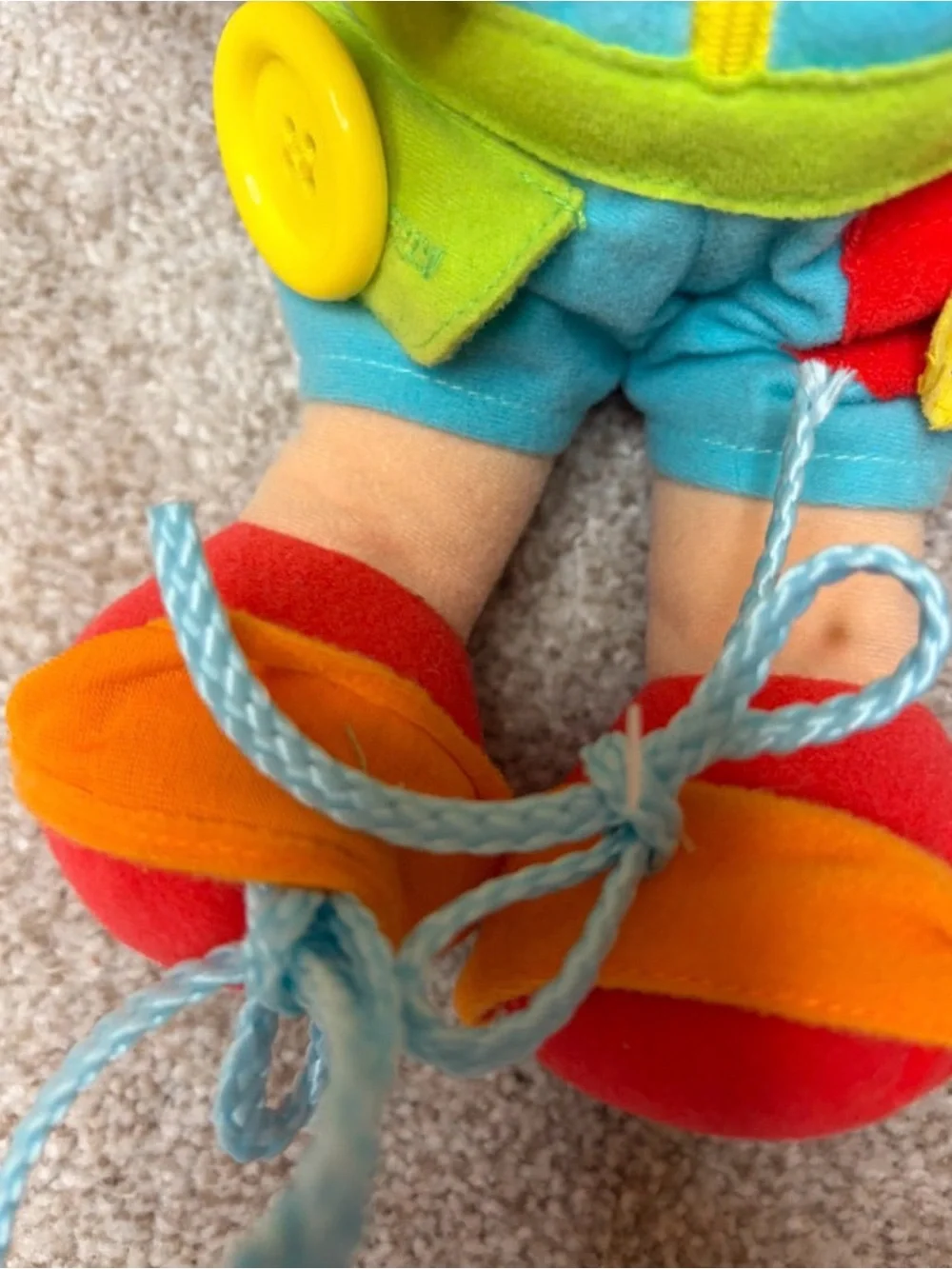Interactive Multicolor Activity Doll - Soft Learning Toy
